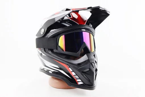 Очки кроссовые, черные (хамелеон стекло), FIX-204695