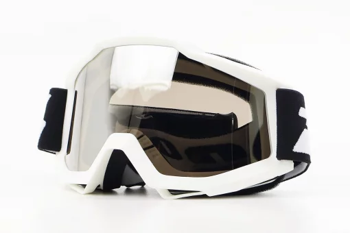 Очки кроссовые/эндуро/АТV, белые (затемненное стекло), FIX-207443