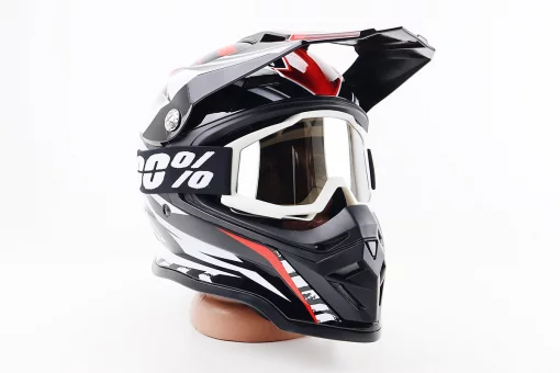 Очки кроссовые/эндуро/АТV, белые (затемненное стекло), FIX-207443