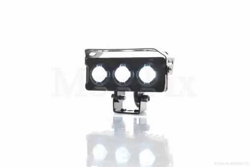 Фари додаткові (пара) діодні, балки, 100*40, по 3 діоди, біле/жовте світло #S30-3L3, QT-037620