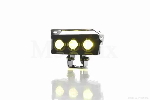 Фари додаткові (пара) діодні, балки, 100*40, по 3 діоди, біле/жовте світло #S30-3L3, QT-037620