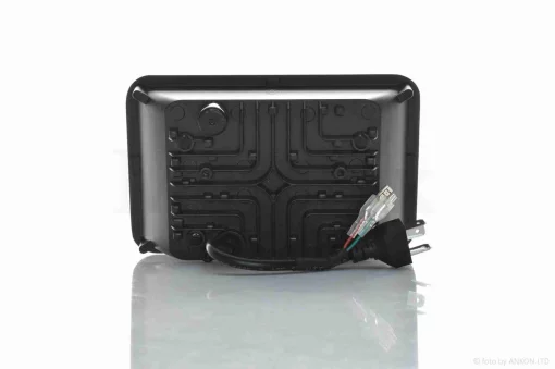 Фара мото діодна, прямокутна, 168*107, H4, IP67, білий/жовтий габарит #C103-7Z1, QT-037622