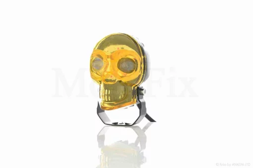 Фара додаткова діодна, череп, білий/жовтий/RGB режими +кнопка #LPS-2171 (жовта), QT-037836