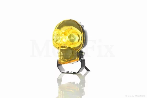 Фара додаткова діодна, череп, білий/жовтий/RGB режими +кнопка #LPS-2171 (жовта), QT-037836