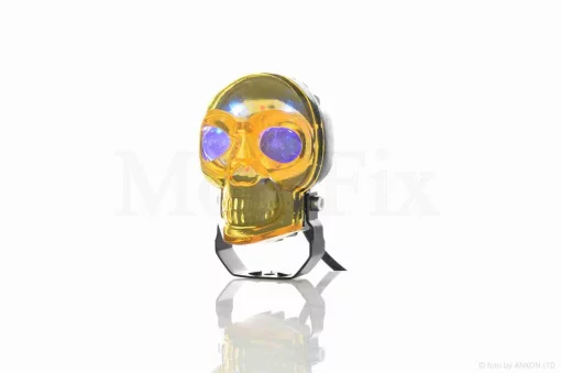 Фара додаткова діодна, череп, білий/жовтий/RGB режими +кнопка #LPS-2171 (жовта), QT-037836