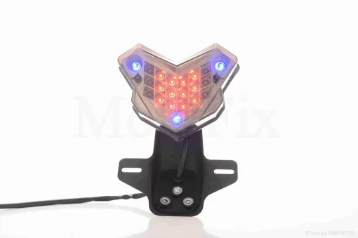 Стоп у зборі діодний без поворотів, скло тоноване, підсвічування номера +кронштейн #17 "LIPAI", QT-037902