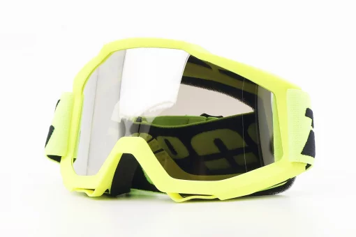 Очки кроссовые/эндуро/АТV, салатовые (затемненное стекло), FIX-207881