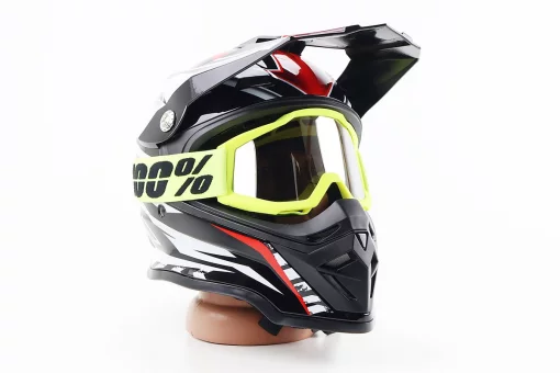 Очки кроссовые/эндуро/АТV, салатовые (затемненное стекло), FIX-207881