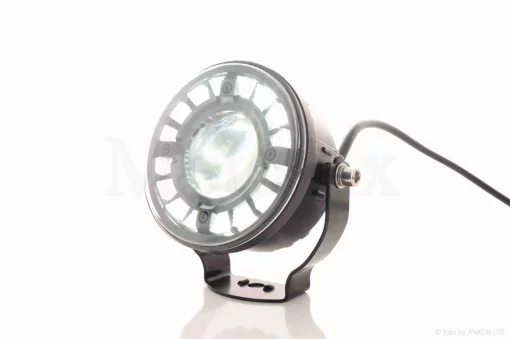 Фара додаткова діодна, кругла, D90, біле світло, білий габарит #C247-WZ-1H1, QT-038994