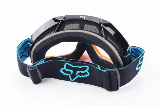 Очки кроссовые/эндуро/АТV, черно-оранжевые (прозрачное стекло), FIX-210735