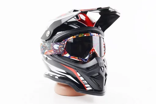 Очки кроссовые/эндуро/АТV, разноцветные (затемненное стекло), FIX-210737