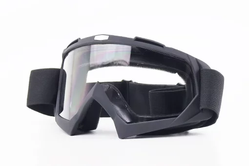 Очки кроссовые, черные (прозрачное стекло), FIX-210741