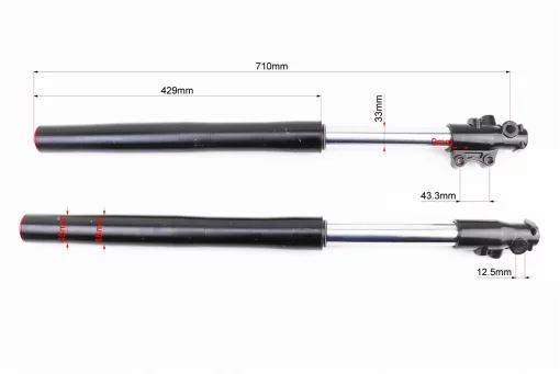 Амортизатор передній (пір'я), лів., правий. к-кт L-710мм; d-33мм, FIX-327192