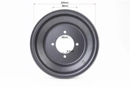 Диск стальной 8*5 d=66; 4отв.*88mm, черный, FIX-335453