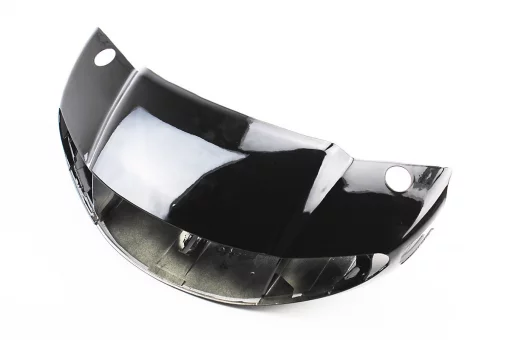 Suzuki LET'S-II пластик - керма переднє "голова" (під бараб. гальмо), ЧОРНЕ, FIX-997898