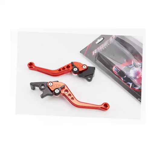 Рычаги руля к-кт TUNING с регулировкой нажатия (правый диск тормоз), оранжевые, РІЗНЕ, YQ-354812