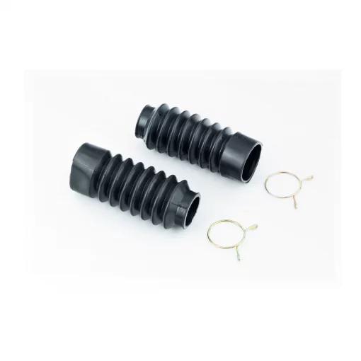 Гофра вилки передней, d-30/45мм; L-125мм к-кт 2шт, чёрный, ЗЧ-МОТО, YQ-324375