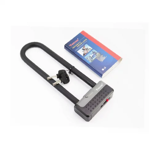 Замок противоугонный U-образный 100x290 (50х230)мм, толщина скобы 13мм под ключ, чёрно-серый TY339D, ВЕЛОАКСЕСУАРИ, YQ-409605