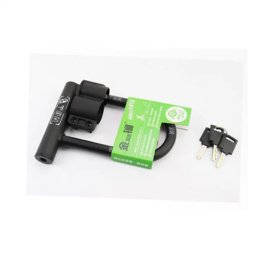 Замок противоугонный U-образный 130x180 (70х140)мм, толщина скобы 14мм под ключ, чёрный 607, ВЕЛОАКСЕСУАРИ, YQ-409816