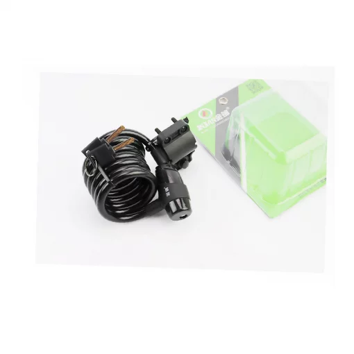 Замок протиугінний тросовий 1500х10мм під ключ, кріпл. за трубу сидіння, T503, ВЕЛОАКСЕСУАРИ, YQ-409822