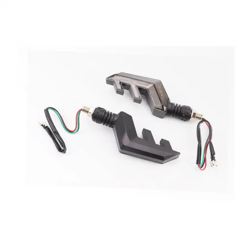 Поворотник диодный на гибкой ножке+габарит, белый LED "СТРЕЛА", секвентальный, к-кт 2шт тип 2, ФАРИ, ПОВОРОТИ, YQ-354207