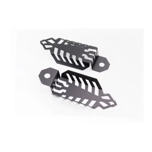 Защита заднего амортизатора металлическая, универсальная TUNING, чёрный, к-кт 2шт, ЗЧ-МОТО, YQ-354381