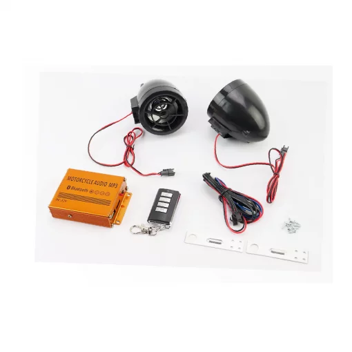 АУДИО-блок (Bluetooth, МРЗ-USB/SD, FM-радио, пультДУ, сигнализация)+колонки 2шт, чёрные, ЕЛЕКТРОНІКА і компоненти, YQ-337127