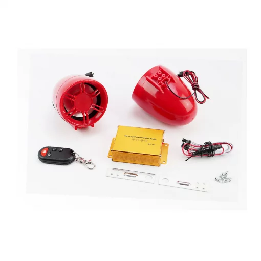 АУДІО-блок (МРЗ-USB/SD, FM-радіо, пультДУ, сигналізація)+колонки 2шт, червоні, ЕЛЕКТРОНІКА і компоненти, YQ-301223