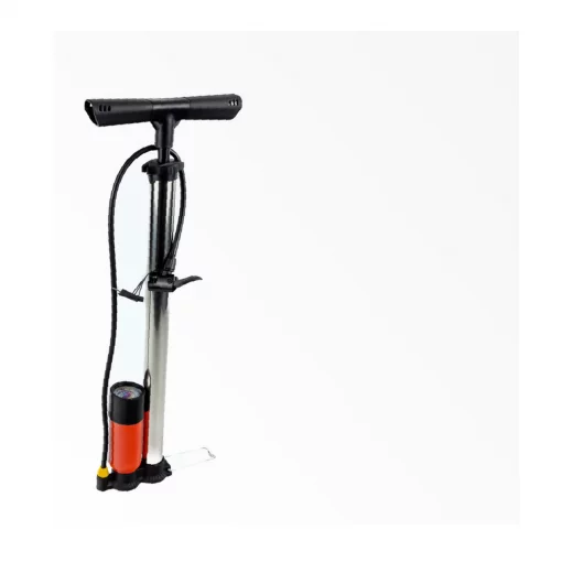 Насос ручной "напольный" с манометром 160 psi/11 bar, под штуцера Schrader&amp;Presta, ВЕЛОІНСТРУМЕНТ, YQ-407286