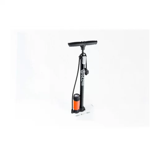Насос ручной "напольный" с манометром 160 psi/11 bar, под штуцера Schrader&amp;Presta, чёрно-оранжевый Р32ВС-03, ВЕЛОІНСТРУМЕНТ,