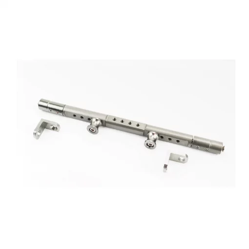 Перемычка руля для навесного оборудования (алюминиевая) 350мм, серая TUNING (крепление под зеркала), ЗЧ-МОТО, YQ-337948