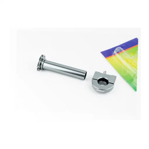 Ручка руля (внутренняя вставка) универсальная с домиком газа TUNING, серая, РІЗНЕ, YQ-337955