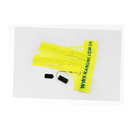 Жилет безпеки світловідбиваюча сітка LED, L (54x52см), мото ЕКІПІРУВАННЯ, YQ-337325