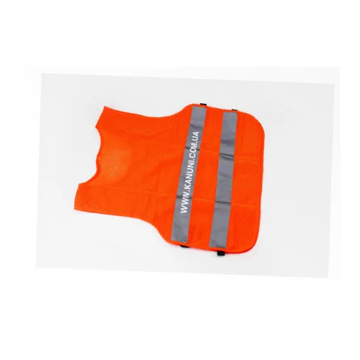 Жилет безпеки світловідбиваюча сітка, M (58x53см), мото ЕКІПІРУВАННЯ, YQ-337322