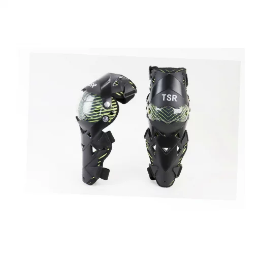 Наколінники захисні (коліно+гомілка) к-кт 2шт, чорно-зелені, мото ЕКІПІРУВАННЯ, YQ-355095