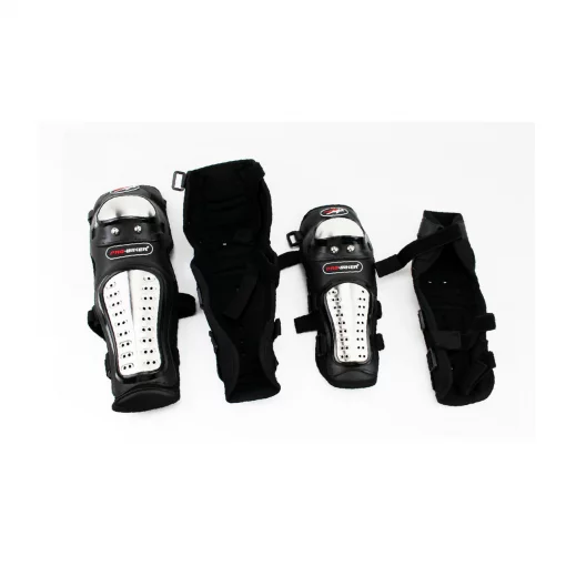Наколінники+налокітники захисні (метал/пластик) к-кт 4шт, чорні тип 2, мото ЕКІПІРУВАННЯ, YQ-337920