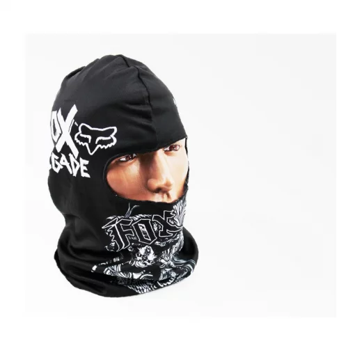 Подшлемник летний (балаклава) "FOX", чёрный (с рисунком) (YK-7706), мото ЕКІПІРУВАННЯ, YQ-337907