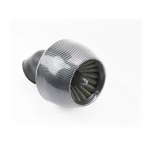 Фильтр воздушный нулевой 35мм 45град. "ТУРБИНА", карбон, РІЗНЕ, YQ-301808