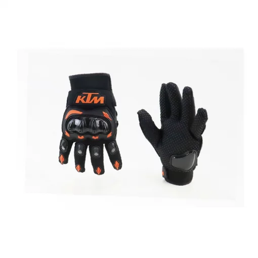 Рукавички мотоциклетні L, чорно-помаранчеві, мото ЕКІПІРУВАННЯ, YQ-337749