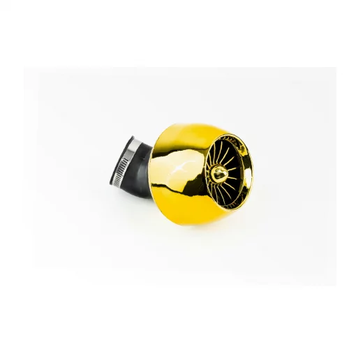 Фильтр воздушный нулевой 42мм 45град. "ТУРБИНА", золотистый, РІЗНЕ, YQ-349994