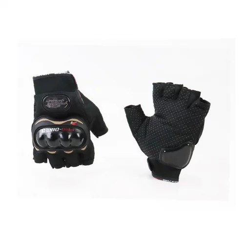 Перчатки мотоциклетные без пальцев L, чёрные, мото ЕКІПІРУВАННЯ, YQ-337508