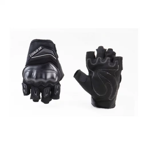 Рукавички мотоциклетні без пальців L, чорні тип 2, мото ЕКІПІРУВАННЯ, YQ-355098