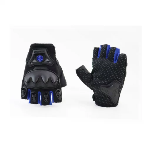 Перчатки мотоциклетные без пальцев L, чёрно-синие, мото ЕКІПІРУВАННЯ, YQ-337759