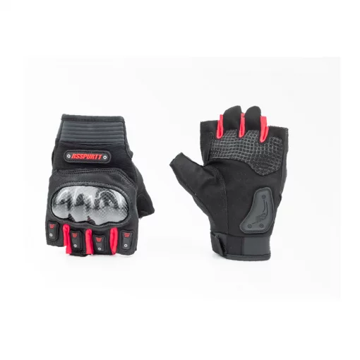 Рукавички мотоциклетні без пальців L, чорно-червоні тип 1, мото ЕКІПІРУВАННЯ, YQ-355109
