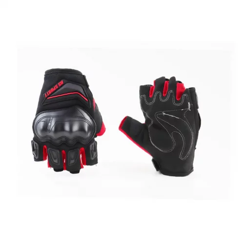 Рукавички мотоциклетні без пальців M, чорно-червоні тип 2, мото ЕКІПІРУВАННЯ, YQ-355107