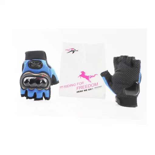Рукавички мотоциклетні без пальців XL, синій, мото ЕКІПІРУВАННЯ, YQ-337768