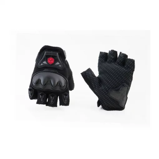 Перчатки мотоциклетные без пальцев XL, чёрные, мото ЕКІПІРУВАННЯ, YQ-337758