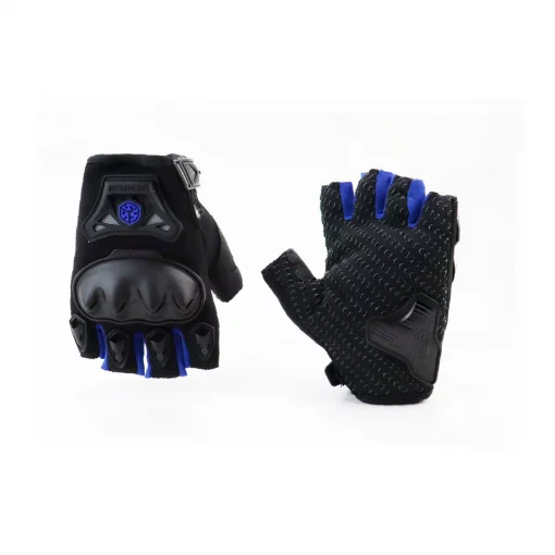 Перчатки мотоциклетные без пальцев XL, чёрно-синие, мото ЕКІПІРУВАННЯ, YQ-337760