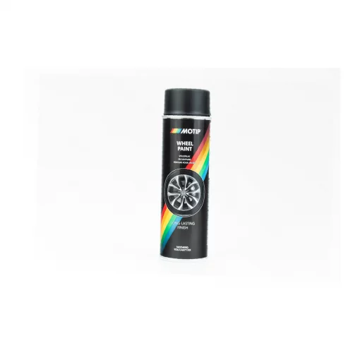 Краска для дисков, чёрная эмаль (матовая), аэрозоль 500ml, МОТОХІМІЯ, YQ-304896