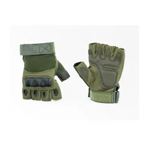 Перчатки тактические без пальцев XL, тёмно-зелёные, мото ЕКІПІРУВАННЯ, YQ-355209